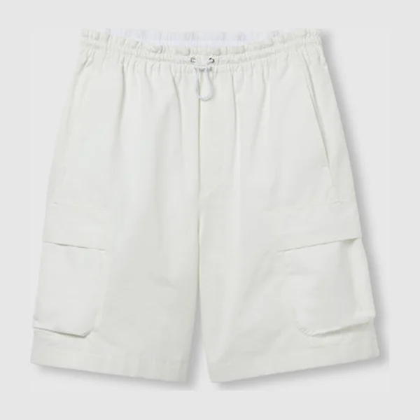 구찌 테이프 핀젤이 있는 코튼 반바지 814620